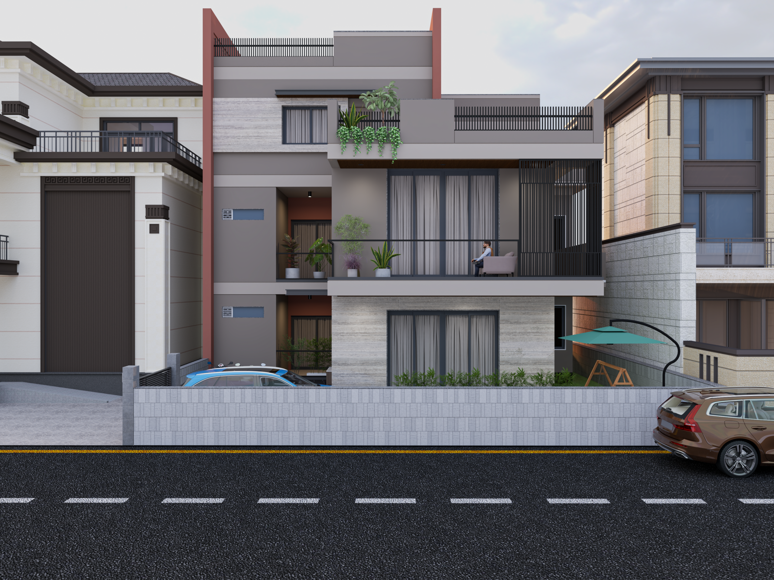 Residential street elevation